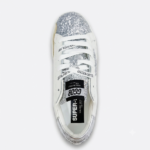 ⁦(Golden Goose Super-Star (silver glitter & white⁩ - الصورة ⁦4⁩
