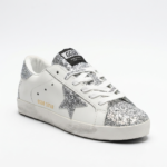 ⁦(Golden Goose Super-Star (silver glitter & white⁩ - الصورة ⁦2⁩